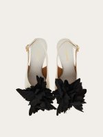 Ferragamo Flower embellished slingback - Image 6